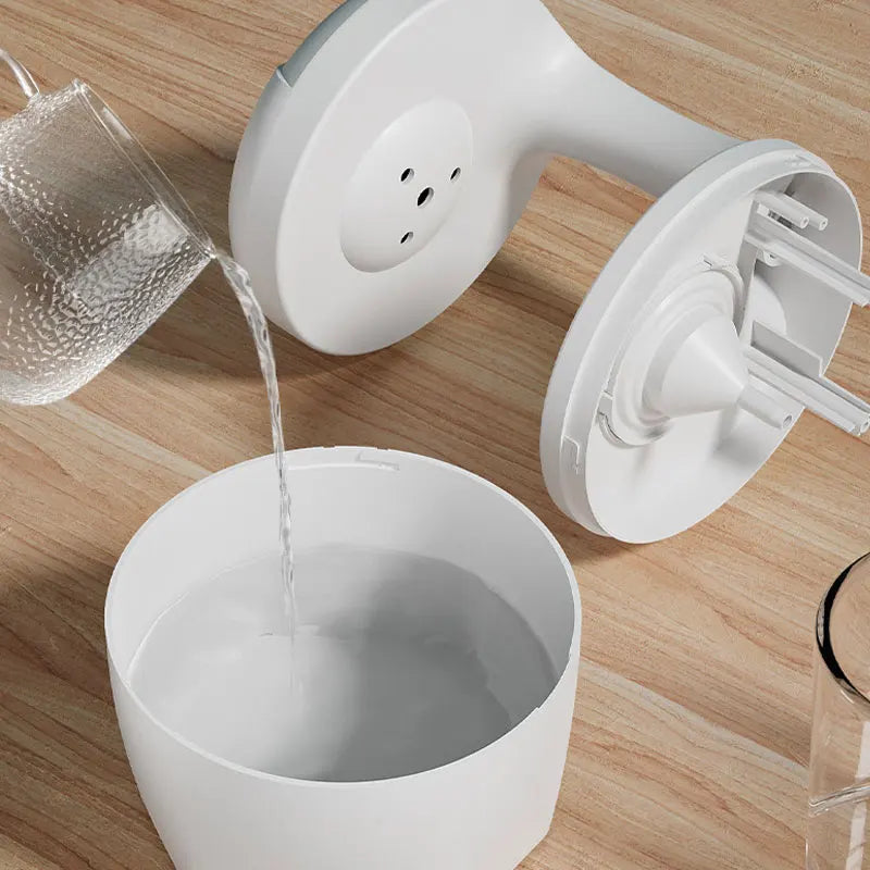 Anti-Gravity Humidifier – Floating Droplet with LED Clock.