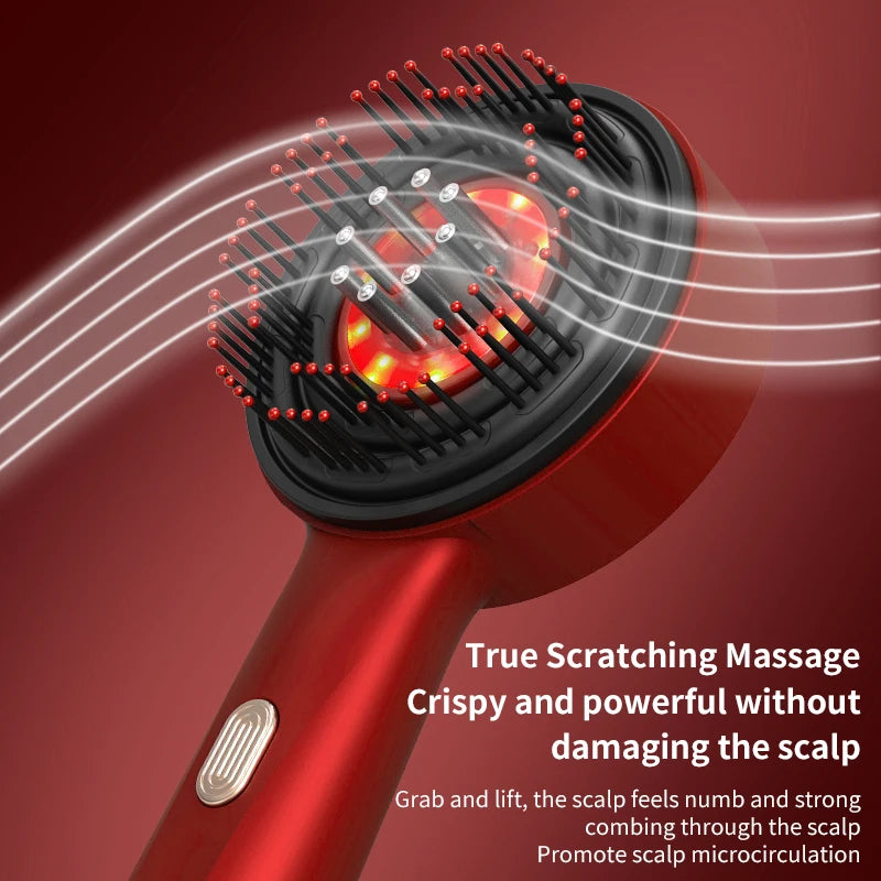 Hair Growth Comb – Red Light Scalp Massager with Oil Applicator.