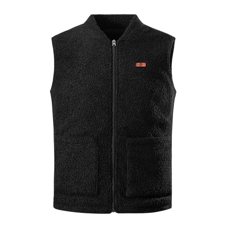Men’s Heated Winter Vest – USB Electric Fleece Jacket | Rechargeable & Waterproof.